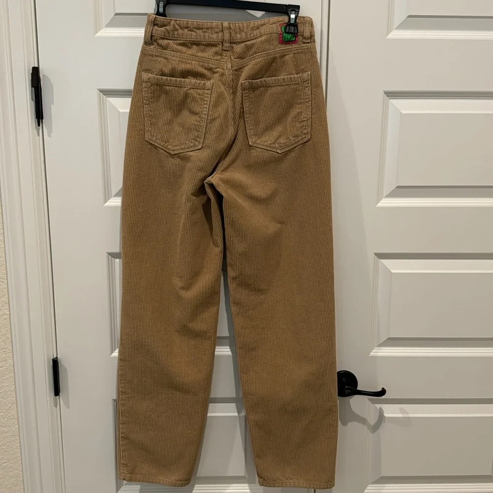 Empyre Tori 90s Khaki Corduroy Skate Pants Baggy Fit Size 3